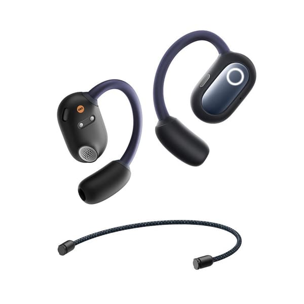 Baseus Eli Fit avoimet kuulokkeet langattomat yhteys-/musiikkikuulokkeet USB Type-C Bluetooth musta
