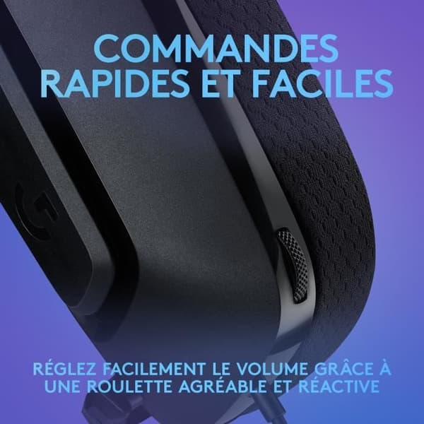 Spelheadset - Kabelanslutet - Logitech G - G335 - Lättvikts - Svart