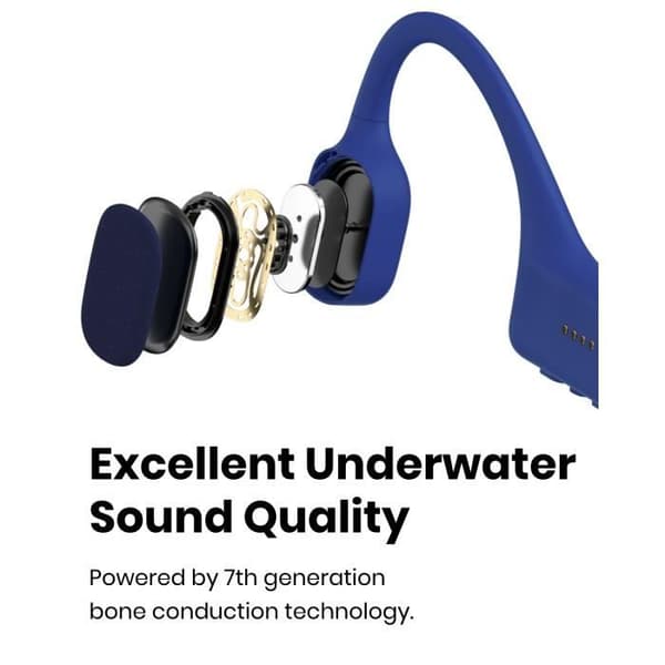 MP3 simhörlurar - Shokz - OpenSwim - Vattentät IP68 - 8h batteritid - Trådlös