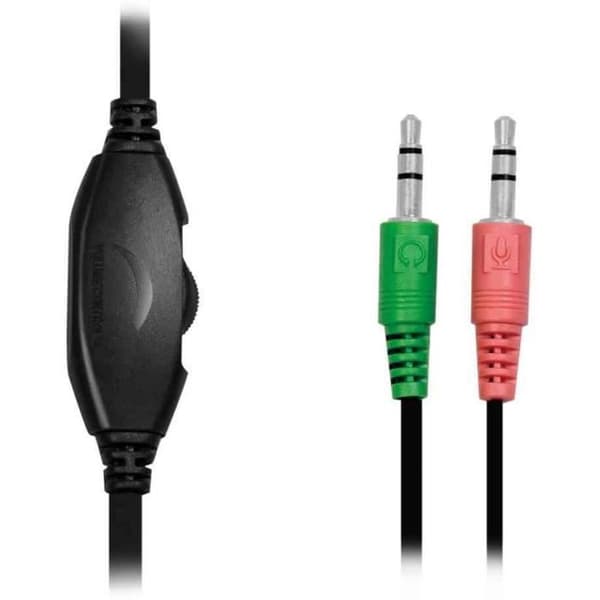 Stereoheadset - LOGILINK - HS0052 - Svart - Kabelanslutet - Integrerad mikrofon