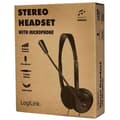 Miniatyrbild 2 av 4: Stereoheadset - LOGILINK - HS0052 - Svart - Kabelanslutet - Integrerad mikrofon