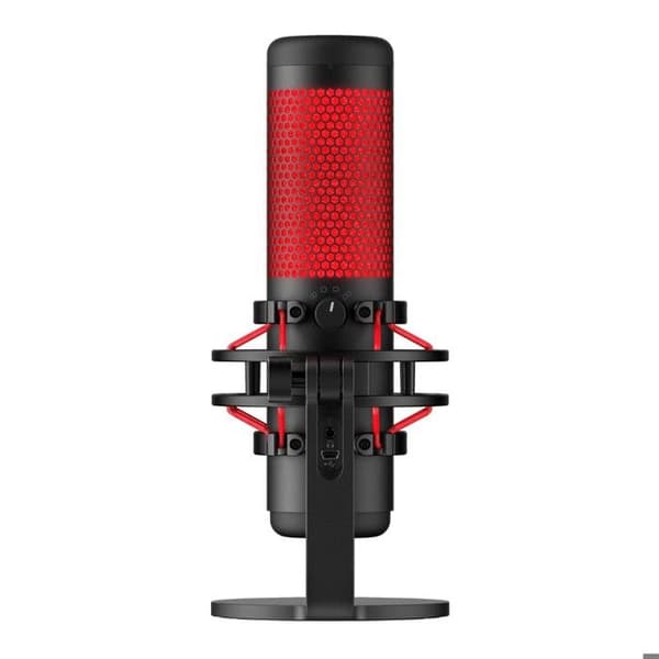 Mikrofon - HYPERX - QuadCast Svart - Stereo - Överöron - Trådad - Aktiv brusreducering