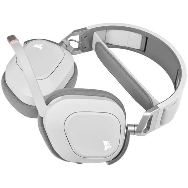 CORSAIR HS80 RGB trådlöst spelheadset Vit Dolby Atmos-ljud rundstrålande mikrofon