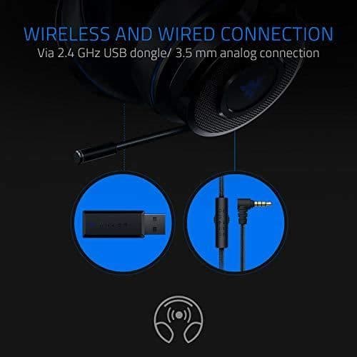 Spelhuvudtelefoner - Razer - RZ04-02580100-R3G1 - Trådlös - Trådbunden - Svart
