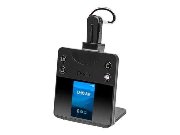 Headset - DECT / Bluetooth - trådlöst - HP Inc. - Poly Savi 8445 OFFICE - Savi 8400 series - headset - cabriolet - DECT