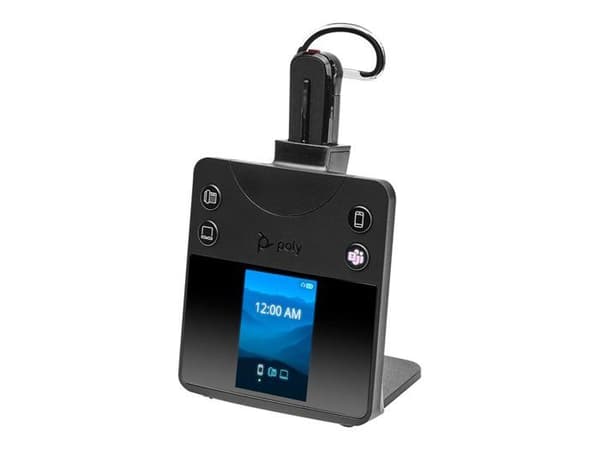 Headset - DECT / Bluetooth - trådlöst - HP Inc. - Poly Savi 8445 OFFICE - Savi 8400 series - headset - cabriolet - DECT