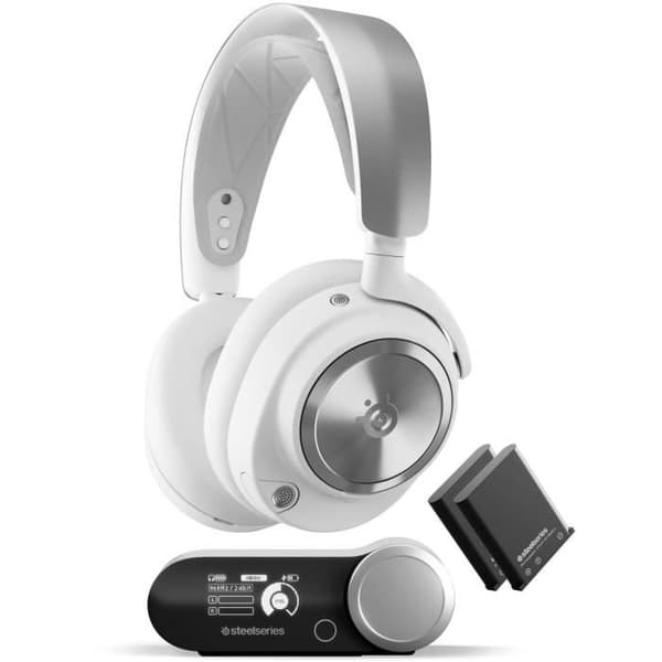 Trådlöst spelheadset - STEELSERIES - Arctis Nova Pro - Vit