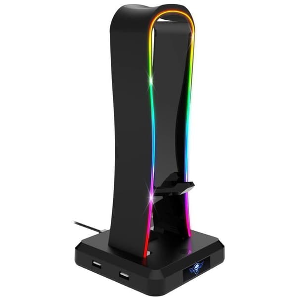 SPIRIT OF GAMER SENTINEL RGB Gaming Headset Stativ - Multifunktions Gaming Headset Hållare - 11 ljuseffekter - För PC/PS4/Xbox