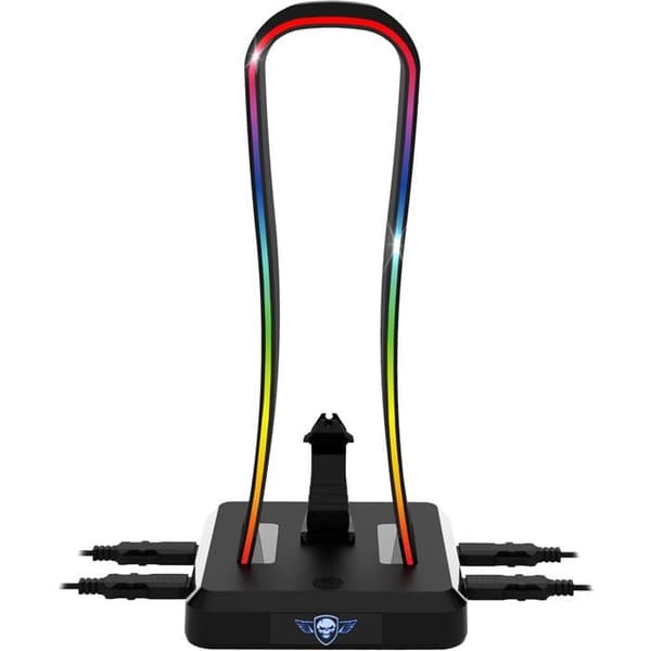 SPIRIT OF GAMER SENTINEL RGB Gaming Headset Stativ - Multifunktions Gaming Headset Hållare - 11 ljuseffekter - För PC/PS4/Xbox