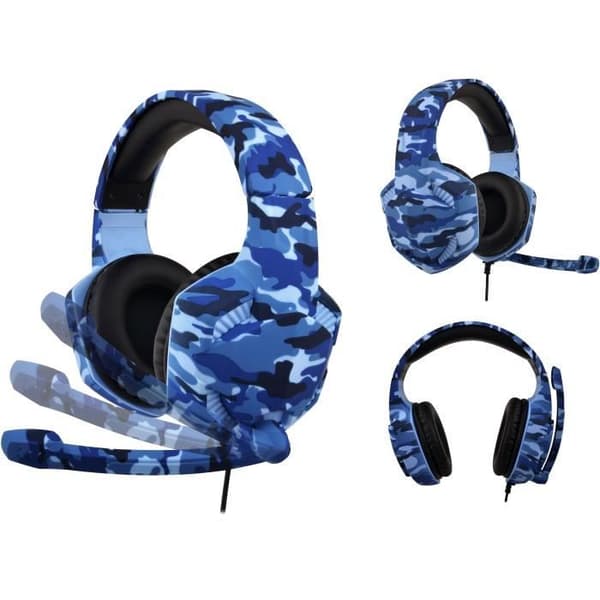 Spelheadset - War Force - SUBSONIC - Stereo - Blå - Kompatibel med PS4, Xbox One, PC, Switch