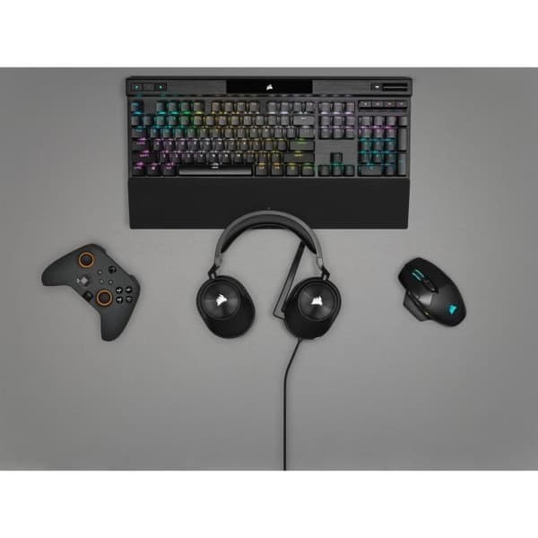 CORSAIR HS55 Carbon Surround Gaming Headset Rundstrålande mikrofon