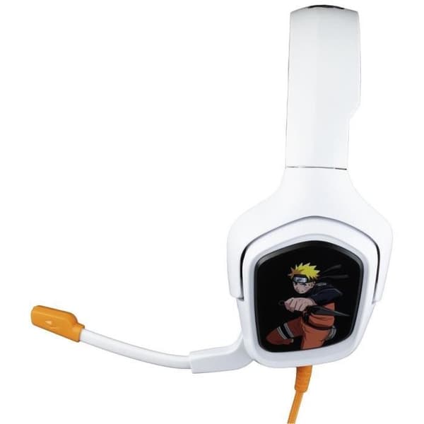 Naruto Shippuden trådbundna spelheadset - KONIX - PS4, PS5, Switch och Xbox - Mikrofon - 1,5 m kabel - 3,5 mm jack - Naruto