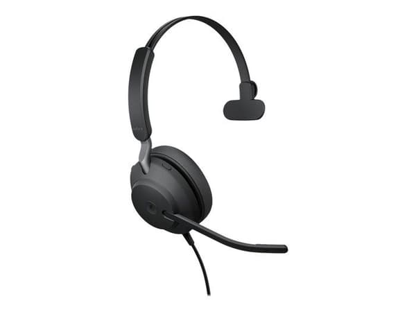 Headset - trådbundet - USB-A - Jabra - Jabra Evolve2 40 SE MS Mono - Headset - on-ear - trådbundet - USB-A - aco-isolering