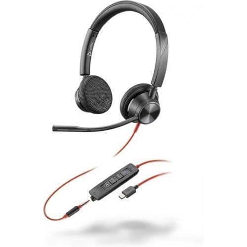 Hörlurar - HP - Poly Blackwire 3325 - USB-C - 3.5mm - Microsoft Teams Certifierad