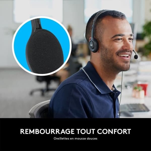 LOGITECH - Wired Stereo H111 Headset - Grå
