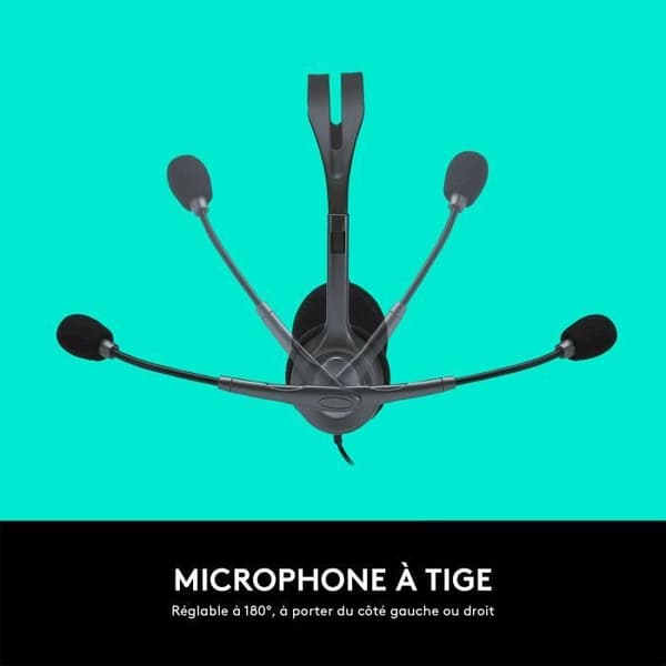 LOGITECH - Wired Stereo H111 Headset - Grå