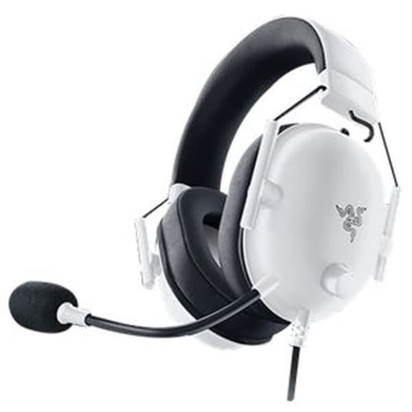 Razer BLACKSHARK V2 X WHITE PC-headset - Trådbundet multiplattformsheadset för e-sport