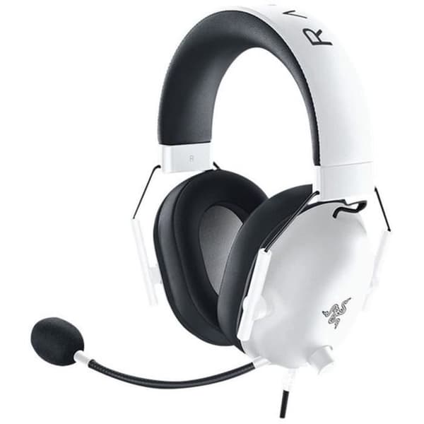 Razer BLACKSHARK V2 X WHITE PC-headset - Trådbundet multiplattformsheadset för e-sport