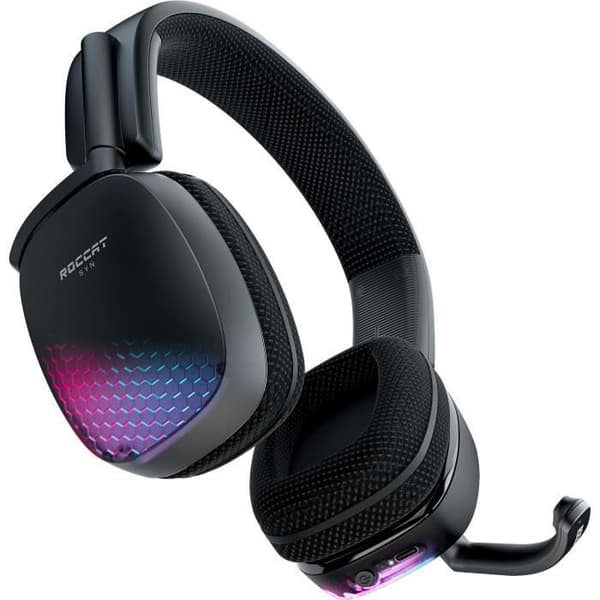ROCCAT SYN Pro Air Wireless Gaming Headset Svart - Circum-audio 3D Surround Sound