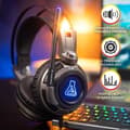 Miniatyrbild 4 av 6: THE G-LAB KORP200-G Bakgrundsbelyst Gaming Headset - PC, PS4, XBox One - Grå