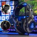 Miniatyrbild 6 av 6: THE G-LAB KORP200-G Bakgrundsbelyst Gaming Headset - PC, PS4, XBox One - Grå