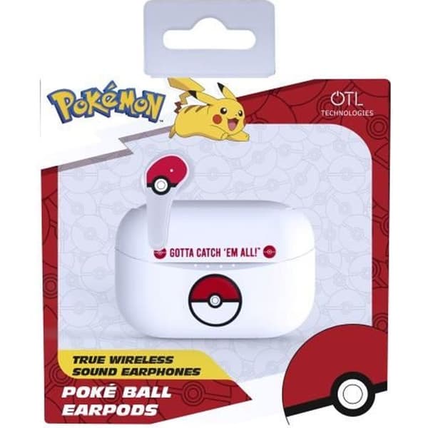 Trådlösa hörlurar - Pokemon - Pokeball - Bluetooth 5.0 - 6h batteritid - In-ear