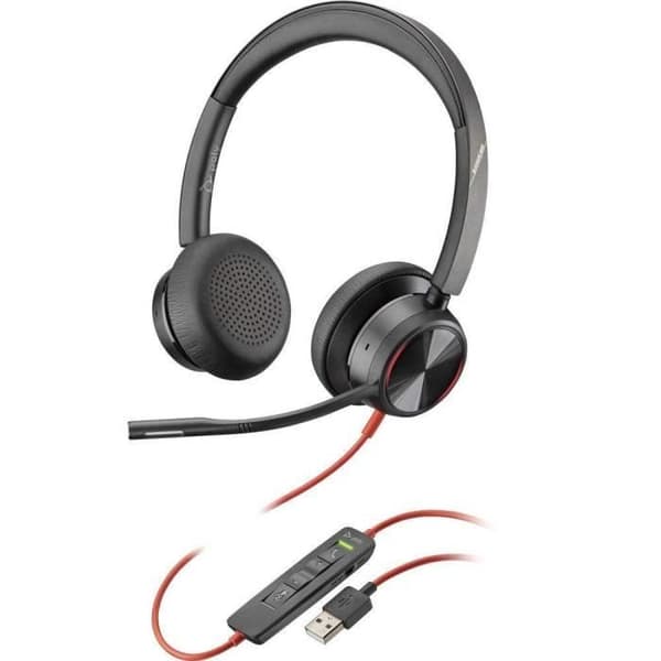 Poly Blackwire 8225 Hörlurar Svart - Pannband med kabel