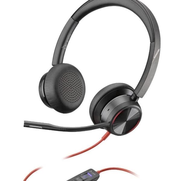 Poly Blackwire 8225 Hörlurar Svart - Pannband med kabel