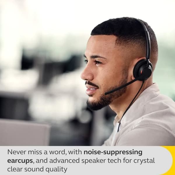 Jabra Engage 40-hörlurar, med Jabra Engage 40, nästa generations headset för kontaktcenter, har du allt du behöver.