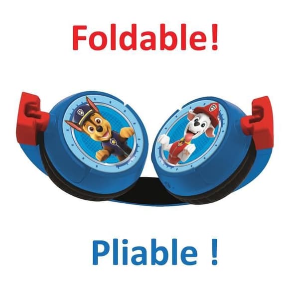 PAT' PATROUILLE - 2 i 1 Bluetooth®-hörlurar - Bekväma och hopfällbara trådbundna hörlurar för barn med ljudbegränsning - LEXIBOOK