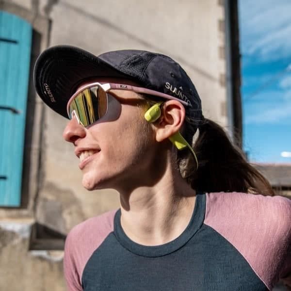 Trådlösa sporthörlurar - SUUNTO Sonic - Benledning - Lime