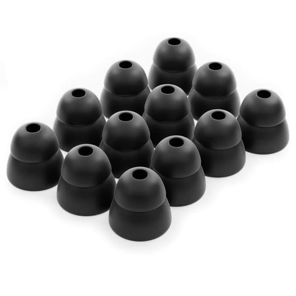 12 x silikon hörsnäckor dubbla öronsnäckor för headset hörsnäckor