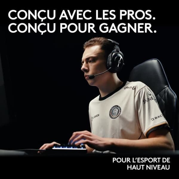 Gaming headset - Trådlös - Logitech G - Pro X 2 - Med mikrofon - Svart