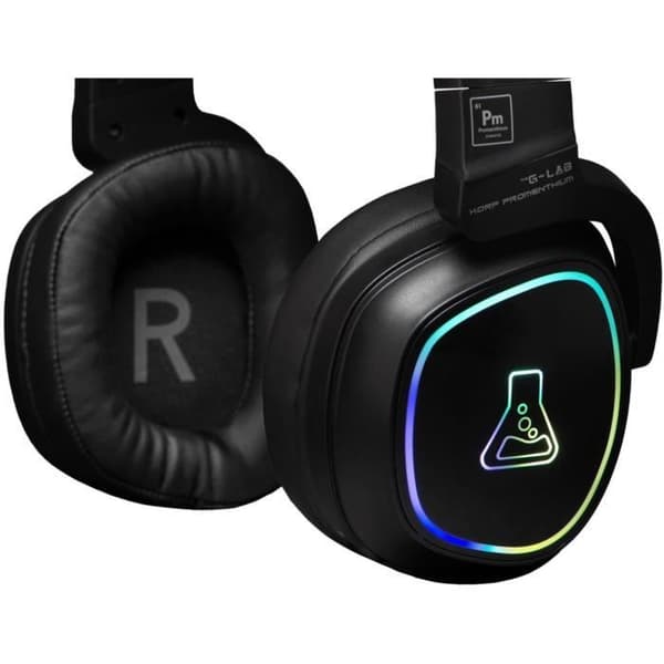 Trådlöst spelheadset - The G-Lab - KORP PROMENTHIUM - Mikrofon - RGB - PC/PS4/Xbox One - Svart