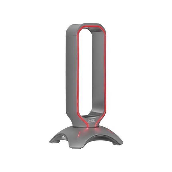Support för Spelhörlurar - Mars Gaming - MHHX - RGB Flöde - 2 USB 2.0-portar - Grafit