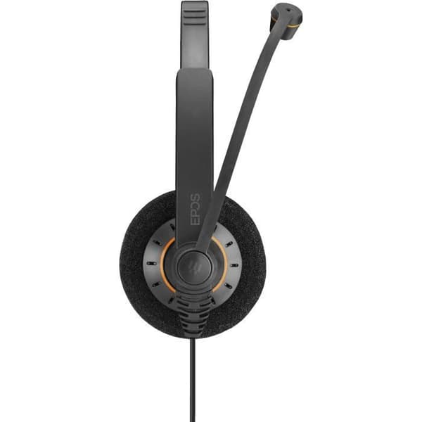 SENNHEISER IMPACT SC 60 USB ML EPOS Headset - On-ear - Kabelansluten - Svart med orange höjdpunkter