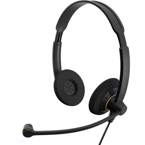 SENNHEISER IMPACT SC 60 USB ML EPOS Headset - On-ear - Kabelansluten - Svart med orange höjdpunkter