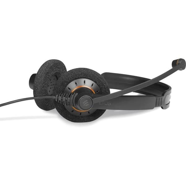 SENNHEISER IMPACT SC 60 USB ML EPOS Headset - On-ear - Kabelansluten - Svart med orange höjdpunkter