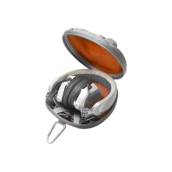 V-MODA XS hörlurar med mikrofon i full storlek 3,5 mm jack silvervit