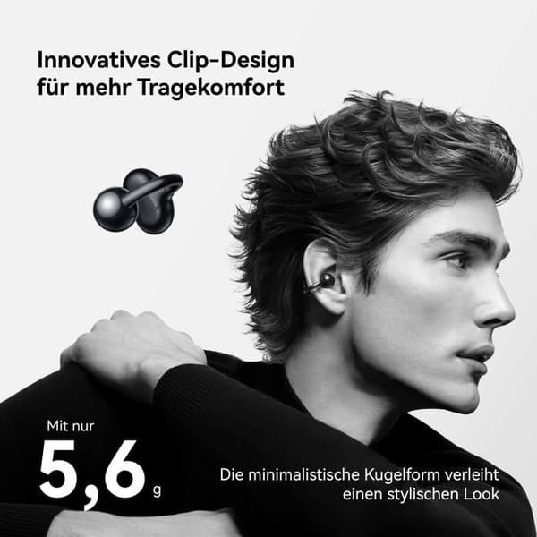 Hörlurar - HUAWEI - FreeClip - Trådlös - 8h batteritid - In-ear