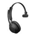 Miniatyrbild 2 av 4: Trådlösa hörlurar - JABRA - Evolve2 65 - USB-C UC Mono - Bullerdämpande - In-ear - Svart