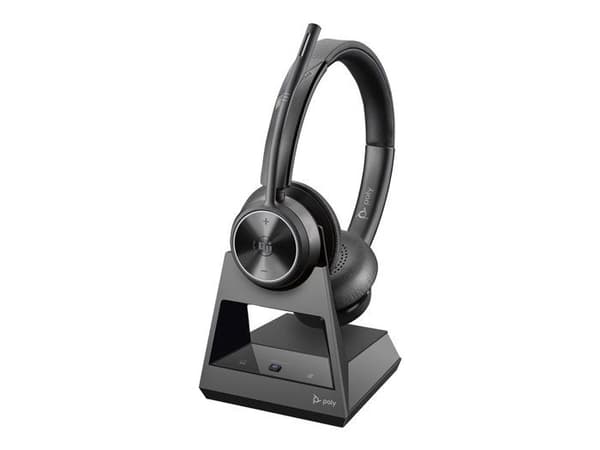 Trådlös DECT-headset - HP Inc. - Poly Savi 7320 - Aktivt brusreducering - USB-A - Svart