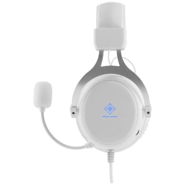 DELTACO GAMING GAM-030-W Over-Ear Wired Stereo Gaming Headset Vit Justerbar volym