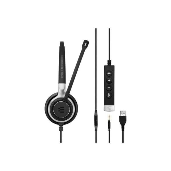 Microhörlurar - EPOS - IMPACT SC 635 USB - Trådad - Över örat - Svart, Silver