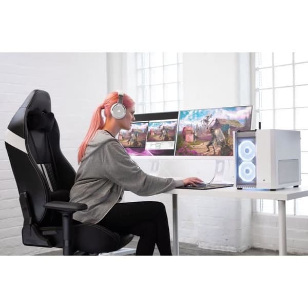 CORSAIR VIRTUOSO RGB trådlöst spelheadset Vit - Hi-fi-ljud och varaktig komfort