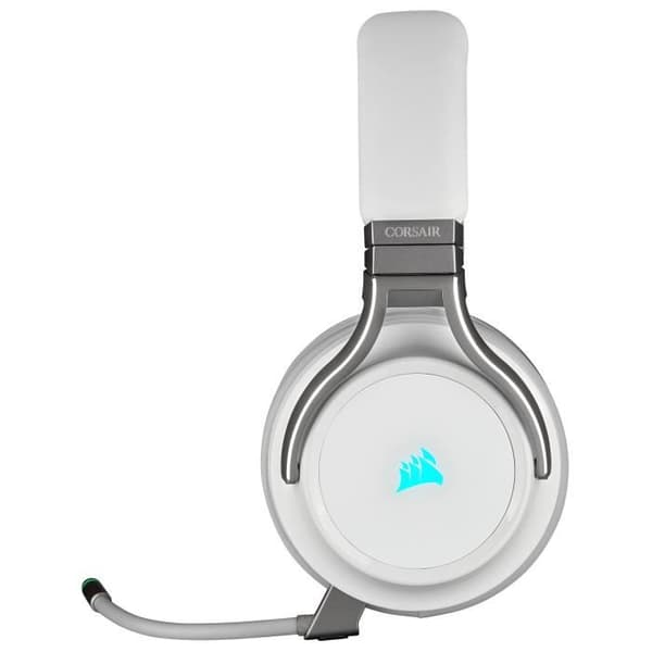 CORSAIR VIRTUOSO RGB trådlöst spelheadset Vit - Hi-fi-ljud och varaktig komfort