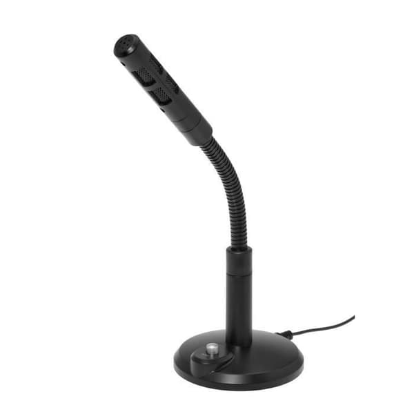 Trådbunden mikrofon - BLUESTORK - FLEXMIC - Flexibel - Brusreducering - Svart