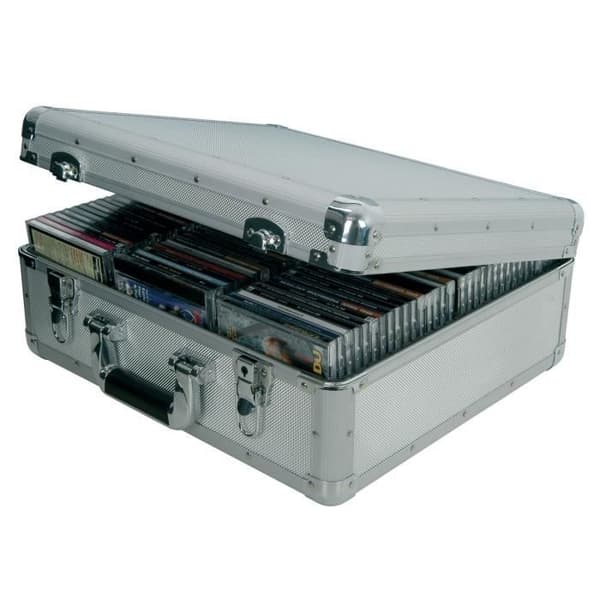 CD-förvaringsfodral - Citronic - 127.060 - Aluminium - 96 CD-skivor - Hållbar och säker