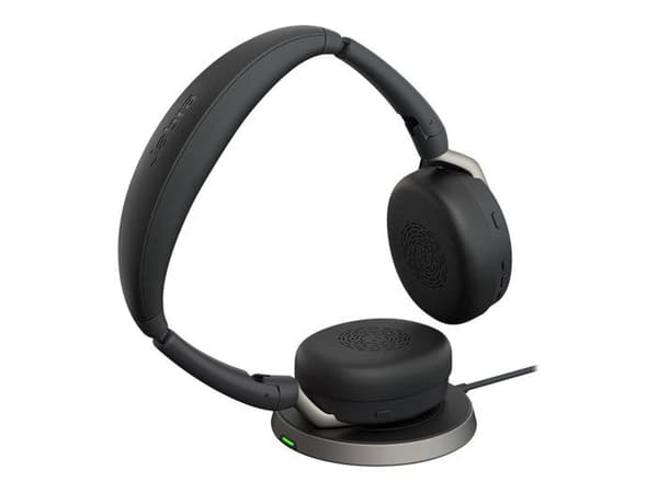 Jabra Evolve2 65 Flex UC Stereoheadset - trådlös Bluetooth - aktiv brusreducering - USB-A