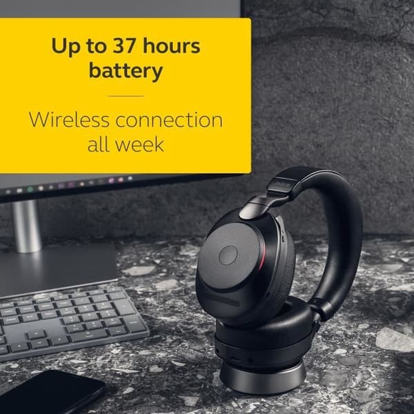 Hörlurar - JABRA - Evolve2 85 - USB-A UC Stereo - Brusreducering - Circumaural - Trådlös